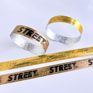 Custom Personalized Holographic Wristbands Disposable for Event Entry and