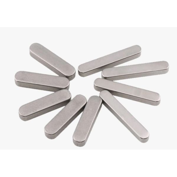 Round End Key Included ANSI/ASME Standard Stainless Steel 304 316 Flat Keys for Heavy Duty and Secure Power Transmission