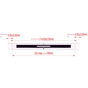 LAB7124 UHF RFID Library Label With Double Side Adhesive
