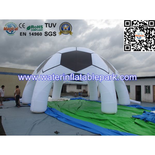 Football Shape 26ft Inflatable Spider Dome Tent / Inflatable Marquee