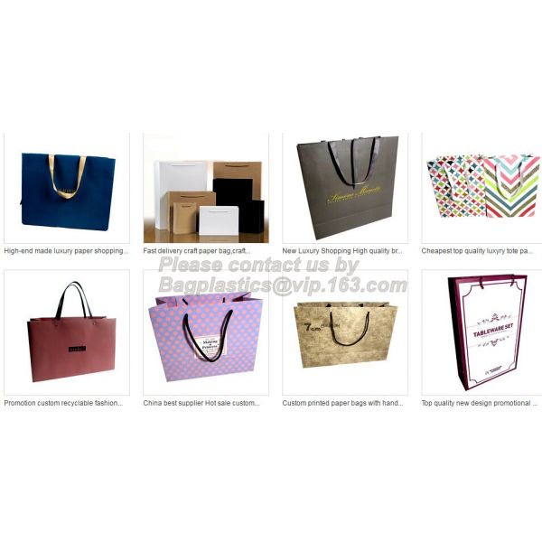 High Quality And Fancy Customized Black Printed Luxury Gift Paper Shopping Bag,