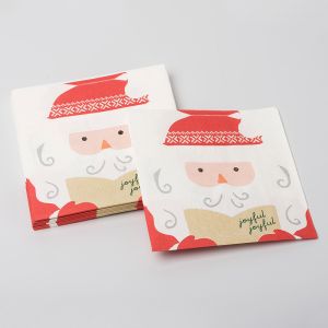Custom Print Santa Claus Christmas Paper Napkins Party Supplies Set