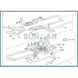 China LZ008180 Arm/dipper Cylinder Seal Kit fits CNH CX160B CX160C on sale