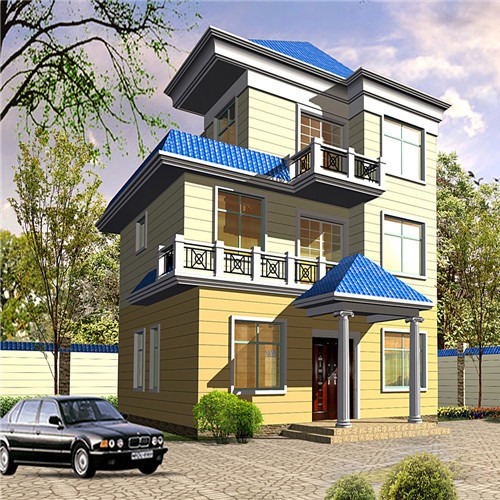 Buy Beach Portable Light Gauge Steel House Prefabricated 3 Floors Free Design at wholesale prices