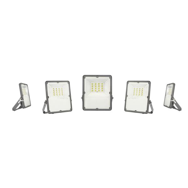 170lm/W ADC12 Aluminum Solar Battery Flood Light Outdoor Waterproof 6500K