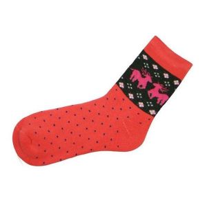 Classic christmas deer patterned design cotton dress socks for women