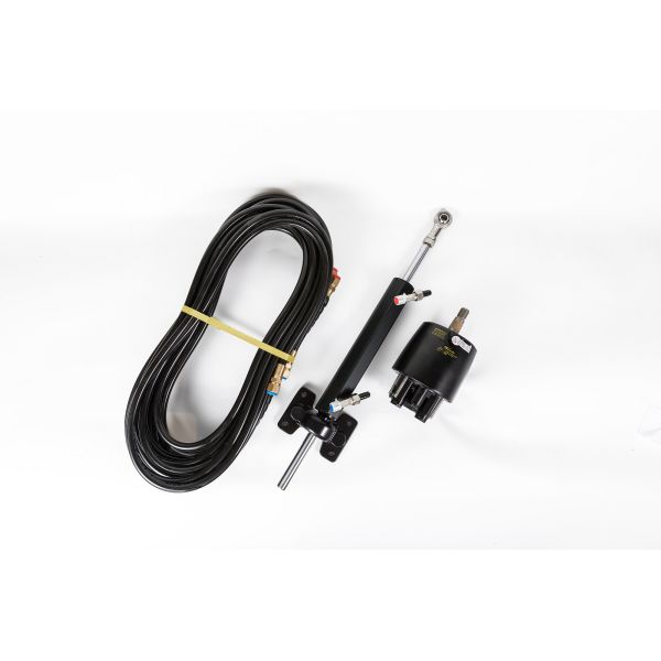 Winibo WQWJ Inboard Hydraulic Steering Kit With Helm Pump, Compact Cylinder, Tubing For Engines Up To 150hp