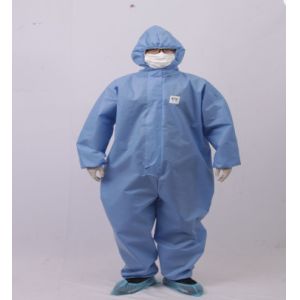 Level 4 Sterile Disposable Cpe Isolation Gown Fluid Resistant