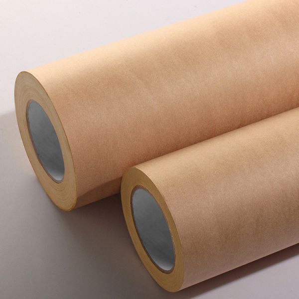 No Printing Self Adhesive Kraft Paper Roll Water Activated Adhesive Abrasion
