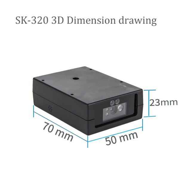 Kebo SK-320 1D wired 2D scan module barcode reader with USB RS232 Interface Port