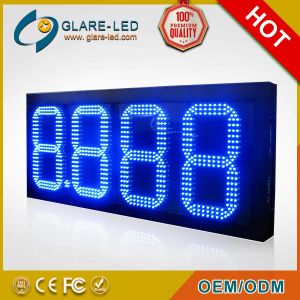16inch LED Gas Sign Screen Shows Digital Number Sign Board with 8" -32" Panel