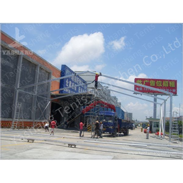 Heat Resistant A Frame Tent Clear Span Marquee Rain Canopy For Loading Platforms