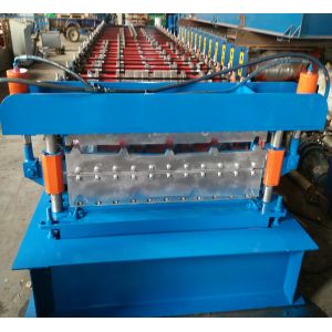 Steel Roofing Sheet Roll Forming Machine PPGI GI IBR Trapezoid , Roof Sheet