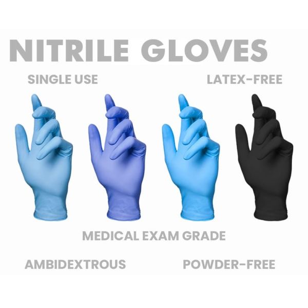 Buy Nitrile Gloves Strong Anti Cut Nitrile Gloves Powder Free Disposable Industrial Use Disposable Nitrile Glove at wholesale prices