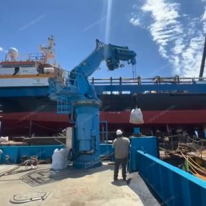 OUCO 9T16.31M Knuckle Telescope Boom Pedestal Crane