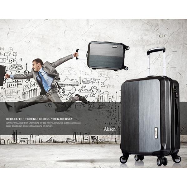 16" PC Travel Bags Carry on Zipper Luggage Business Trolley Purple Suitcase with TSA Lock