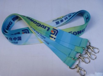 BSCI Heat transfer & Silk Screen Lanyards with neck strap / key holder