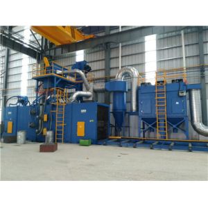 QH69 Through Type Roller Conveyor Shot Blasting Machine Rust Removal