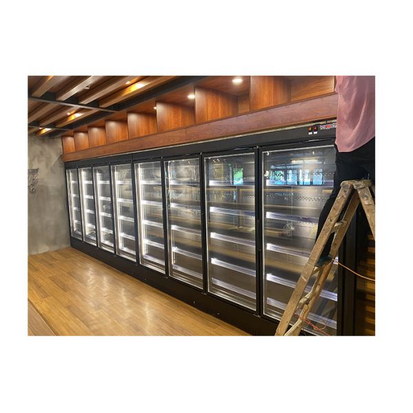 Buy Painted Steel Commercial Multideck Fridges Drinks Display Chiller R404a With Multi Gate Glass Door at wholesale prices