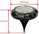 Small LED Solar Garden Light 4pcs Pack With Stake 10.8x10.8x13.3cm