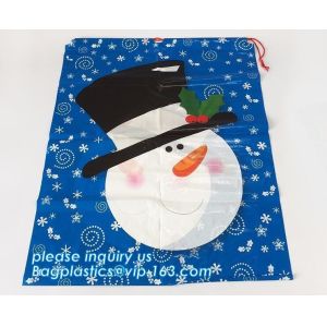 Quality Christmas manufacturer wholesales santa sacks large size gift bags,Jumbo Plastic Poly Bag giant plastic christmas decora for sale