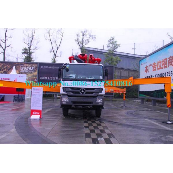 High Efficient 3 Axle Cement Pump Truck 36X-5Z With Boom 120m³/H Max Output