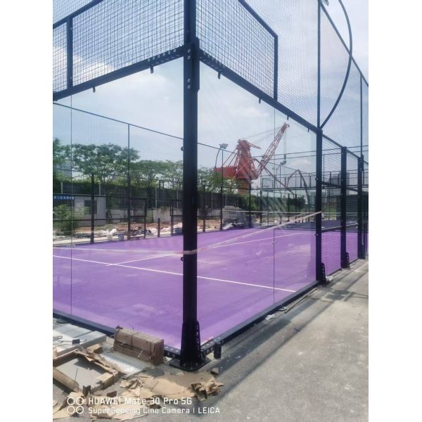 Buy International Standard Padel Court Portable Frame Aluminum Alloy DIY-friendly High-performance Commercial Acrylic Surface Padel Court For Schools Shock-absorbing Top-grade Panoramic at wholesale prices