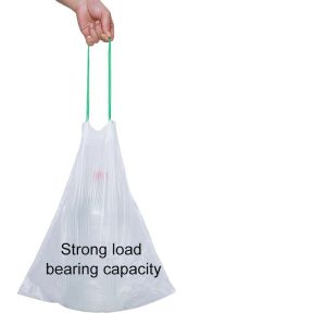 Convenient Disposable Drawstring Plastic Bag for Household and Office Thickened