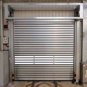 Wind Load Areas Industrial Security Door With Standard Galvanized Steel Door
