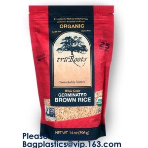 Jerky bags Three side seal bag with euro slot and zipper ( Bottom open) Three