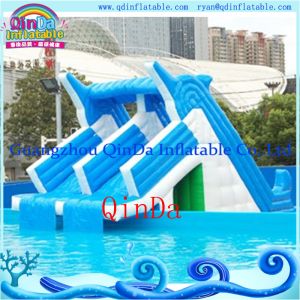 Giant lake inflatable water slide for sale inflatable pool slides for inground