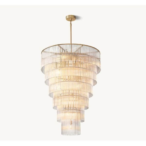 Buy Round Modern Glass Chandelier Amadeo Grand Chandelier 36'' at wholesale prices