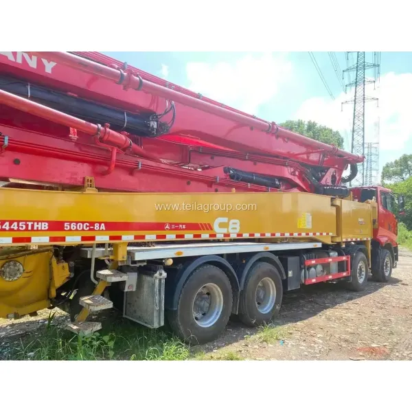 Used 2020 Sany 56m Concrete Pump Truck Boom Pump Concrete Machine