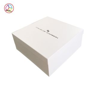 China White Square Jewelry Paper Gift Box , Antique Marble Jewelry Box on sale