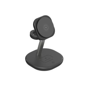Quality ABS 15W Qi Magnetic Multifunctional Wireless Charging Desktop 3 in 1 Stand for Iphone for sale