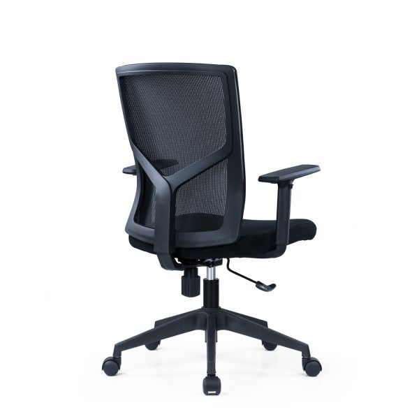 Stainless Steel Executive Office Chair with Adjustable Armrest and BIFMA Certification