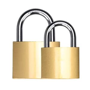 Rectangular Brass Padlock Keyed Alike 50mm ISO9001 Certificated