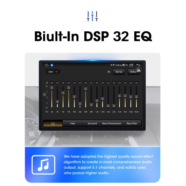 Universal Year 13" 2 Din Car Radio 1920*1200P QLED Built-in CarPlay Multimedia Stereo