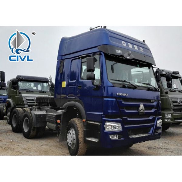 Blue EuroII 6x4 Prime Mover Truck Tractor Truck Tractor HeadQ345 SINOTRUK HOWO Tractor Truck