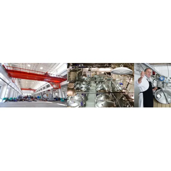 Factory Price NSF CE 100W Smooth Body -Anti-Dust Design Easy Cleaning Food & Beverage Industry Supermarket Cold Chain Warehouse LED High Bay Light