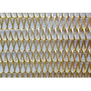 12mm Partition Copper Wire Mesh Screen Decorative Facade Triangle