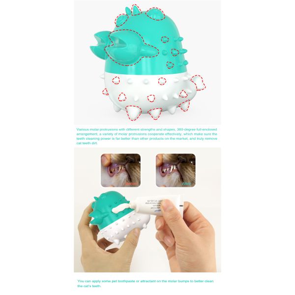 Lobster Shape Kitten Pet Electric Toothbrush For Cat Teeth Cleaning Toy