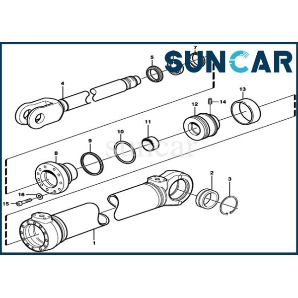 Hydraulic Sealing Kit VOE11709872 Cylinder Seal Repair Kit Fits L60E L60F L60G SUNCARVO.L.VO
