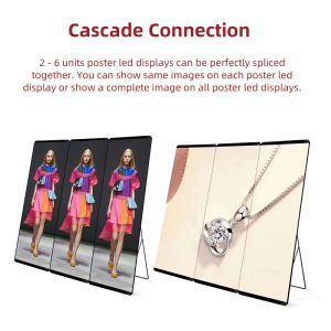 WIFI 4G USB Customized Led Display P2.5 P3 Outdoor Led Poster Screen Portable