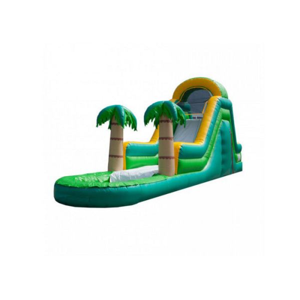 Outdoor Party Big Inflatable Water Slide For Tropical Backyard