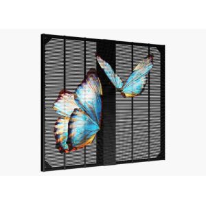 Quality High Brightness See Through P2.6 500*1000mm Grille Large Indoor LED Advertising Display 4500cd Panel Screen for sale