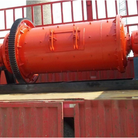 Red Industrial Grinding 7t/H Copper Ball Mill Horizontal Machines For Mining Process