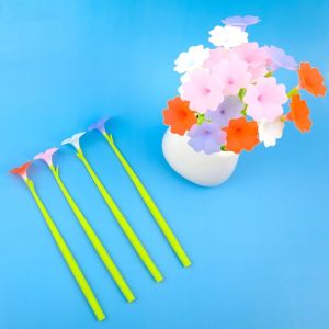 Creative Flower Shape Neutral Pen Plastic 0.5mm Gel Pen