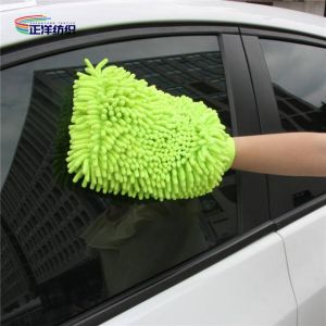 22x28cm 1500gsm High Density Polyester Microfiber Chenille Car Detailing Gloves