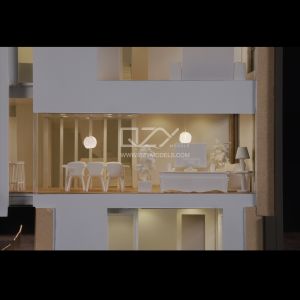 1/50 TVC Residencial Model Seamless Integration Villa Sales Models Interior